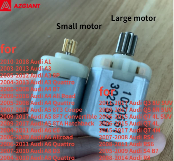 

Azgiant Car Door Lock Actuator Motor For Audi A1/3/4/5/6/8 Quattro/AllRoad/ Q3/5/7 RS4/6 S4 B7 R8 TT Roadster 8J9