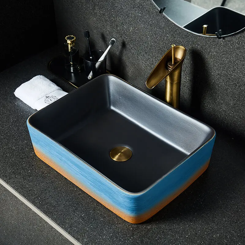 

Wash basin single ceramic above counter wash art vanity toilet household