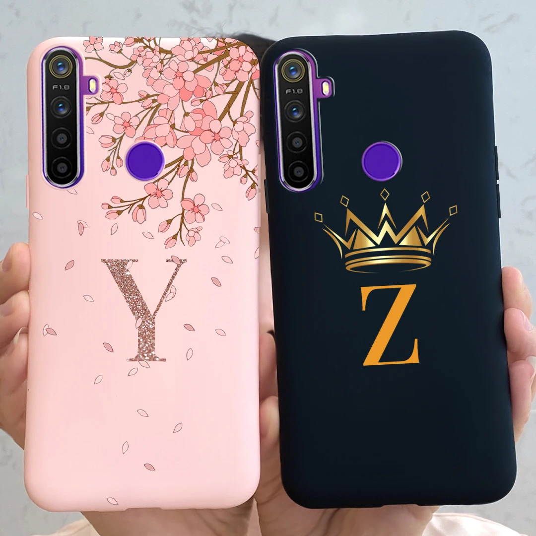 Фото Для Oppo Realme 5 5i 5s 5Pro 6i чехол милые буквы силиконовые мягкие матовые бамперы задняя крышка для Realme 5 i 5s 5Pro №2