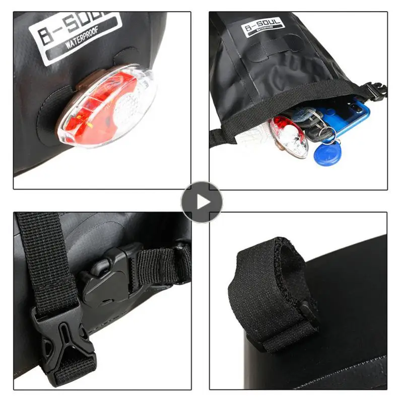 

Portable Seat Rear Tool Pouch Bag Detachable B-soul Road Bike Saddle Bag Worthwhile Waterproof Bicycle Tail Bags Bike Tail Bag