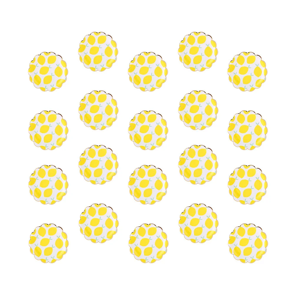 

20 шт. бумажная посуда, шикарные деликатные модные принадлежности для вечерние, бумажная тарелка для празднования вечерние ринки