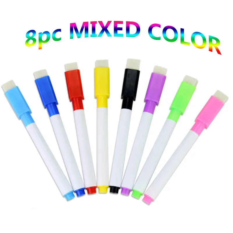 

8 цветов, стираемая магнитная доска, маркер, маркер для черной доски, маркер для офиса, школы, художественный маркер, ручка для рисования для ...