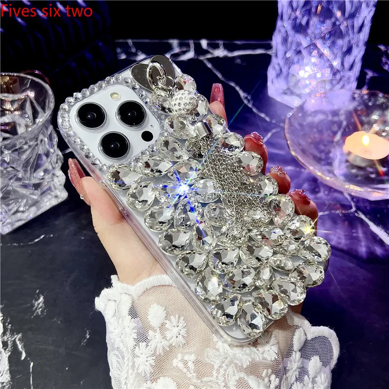 Роскошный блестящий чехол для телефона OPPO A18 A17K A16K A15 A57 A95 A94 A55 A54 A60 A98 A79 A78 A58 A38 A77S