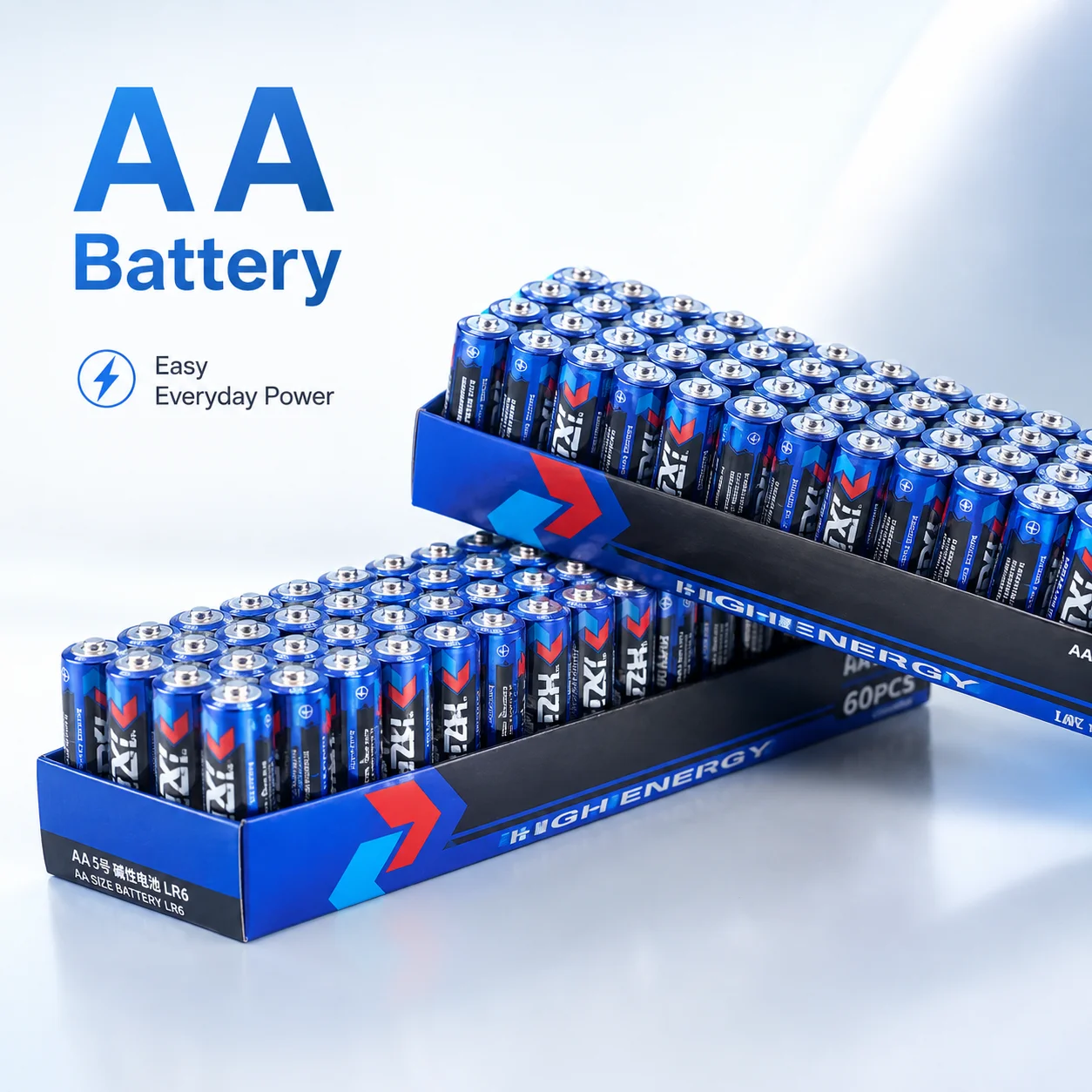 Фото 32 шт. AA 1.5V 90мАч угольно-цинковые мангановые сухие батарейки, неперезаряжаемые, для светодиодных фонарей, игрушек, MP3-плееров, камер, фотовспышек, бритв, CD-плееров №1