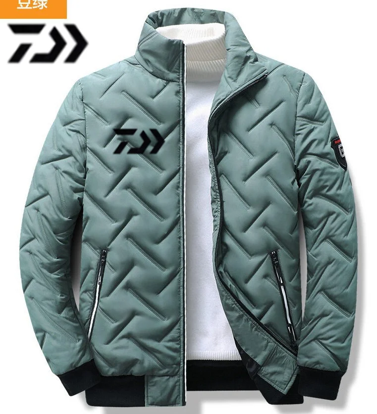 2023 New Hot Selling Dahe Fishing Men's Winter Jacket Thick Standing Collar Parka Men's Coat Casual Warm Wool Cotton Men's Jacke