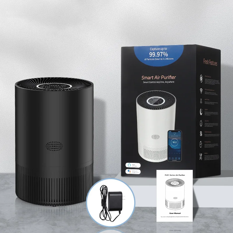 Новый умный очиститель воздуха PJ05 с Wi-Fi, совместимый с мобильными телефонами, для удаления ионов, формальдегида, запахов и PM2.5, для домашнего использования. (art.: 3920db0726672) - 3920db0726672
