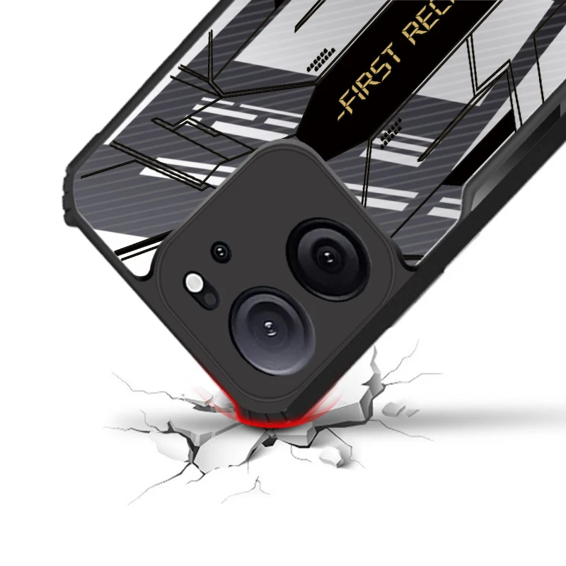 Для Xiaomi 14T Pro 13T 12T 11T 10T Lite 9T Прозрачный чехол для предотвращения падения с узором No