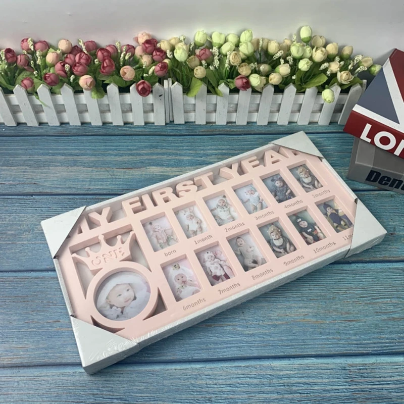 Рамка на память для ребенка &quotМой первый год&quot фотографий 0-12 месяцев фотографии