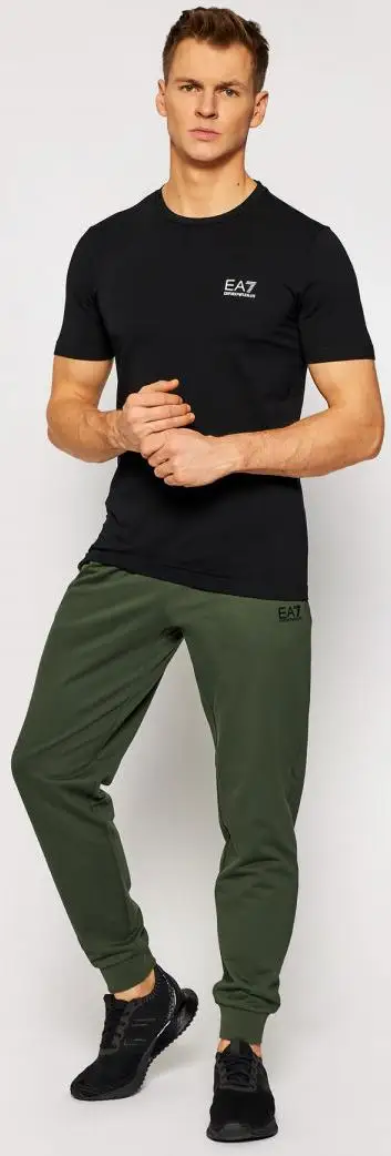 Футболка для активного отдыха EA7 Emporio Armani 8npt52-pjm5z Black (США) Женская спортивная одежда Брюки для женщин Брюки для гольфа Шорты для гольфа Футболки для женщин.