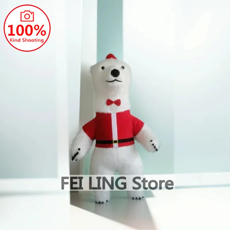 Надувной костюм-талисман для взрослых Пасхальный кролик с белым медведем панда