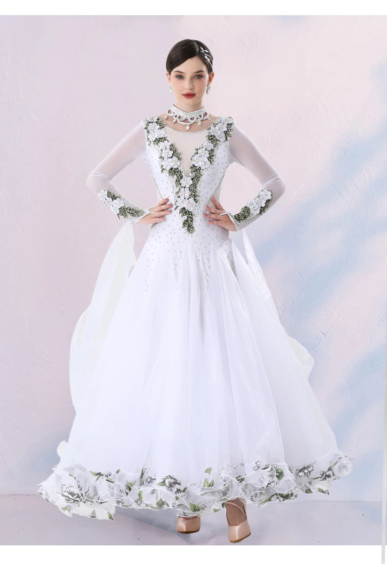 Профессиональное платье для соревнований по бальным танцам национальный