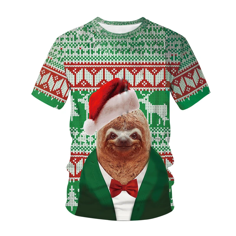 

Мужская Рождественская футболка с бантом и 3D Цифровым принтом, блузка с круглым вырезом и длинным рукавом, рубашка Roba Hombre Feminттолка оверсае