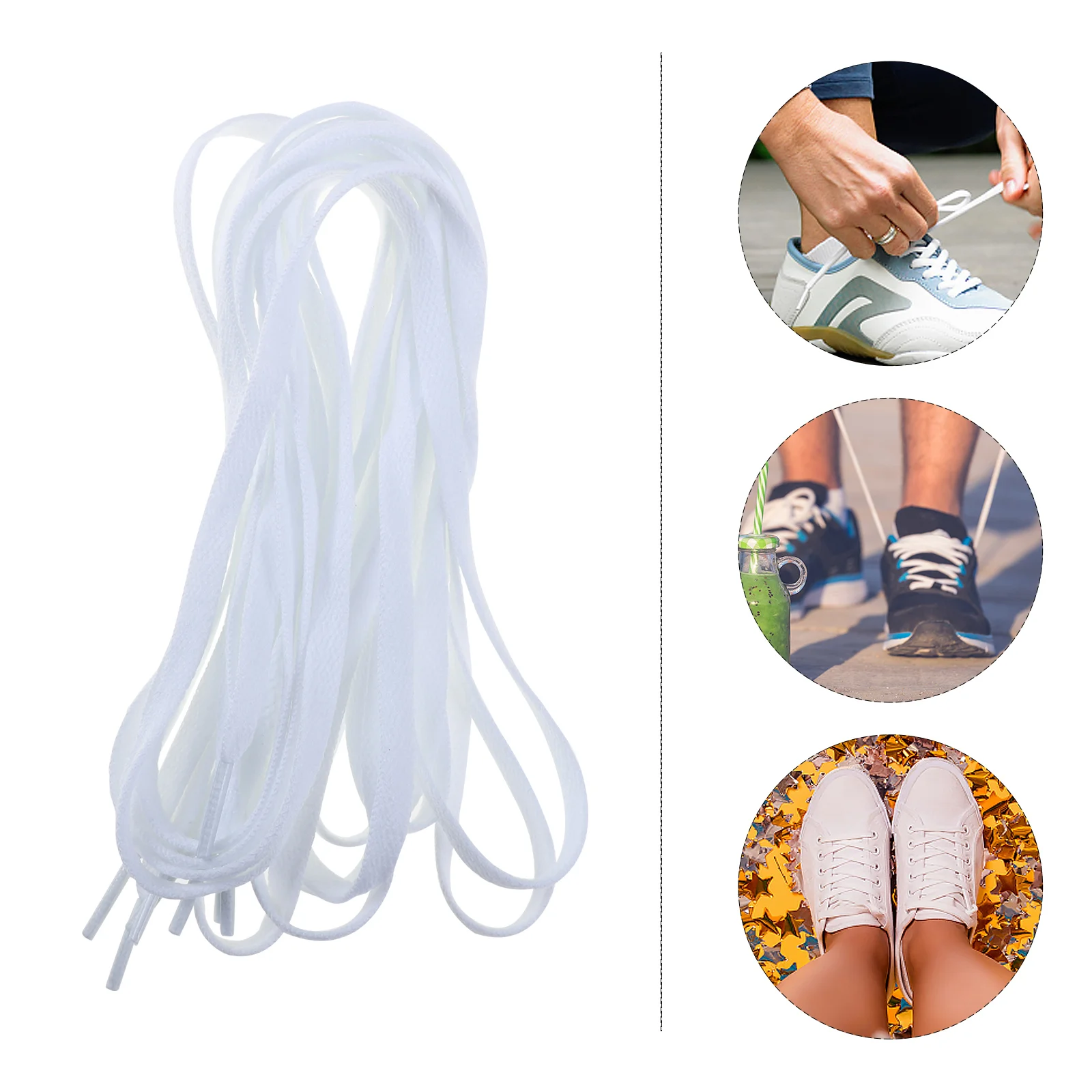 Flat Shoelaces Practical Shoes Strap Casual Accessories Versatile White Sneakers Stretch