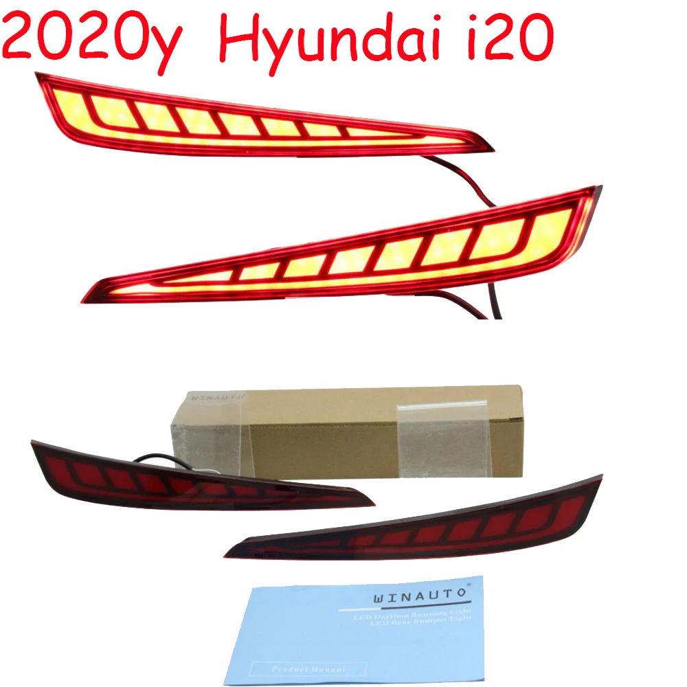 

Задний фонарь для автомобильного бампера Hyundai i20, задний фонарь, стоп-сигнал, светодиодный 2020y, автомобильные аксессуары, задний фонарь для Hyundai i20, противотуманный фонасветильник