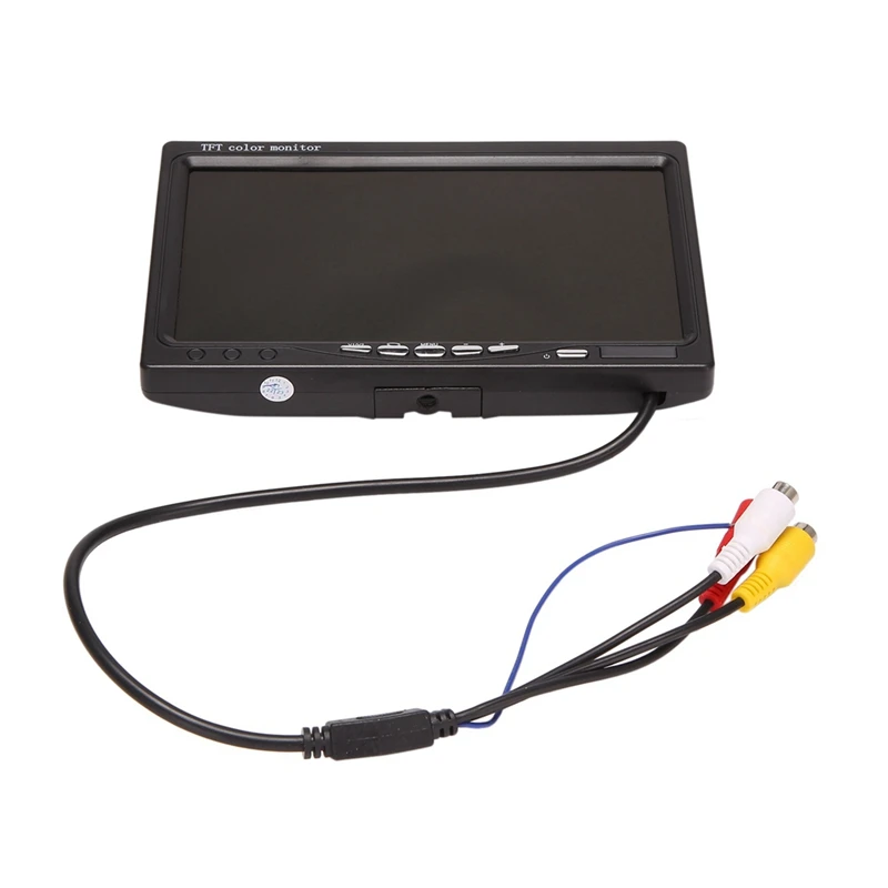 Цветной HD монитор TFT LCD для камеры заднего вида автомобиля, 2 шт., 12-24 В, 7 дюймов