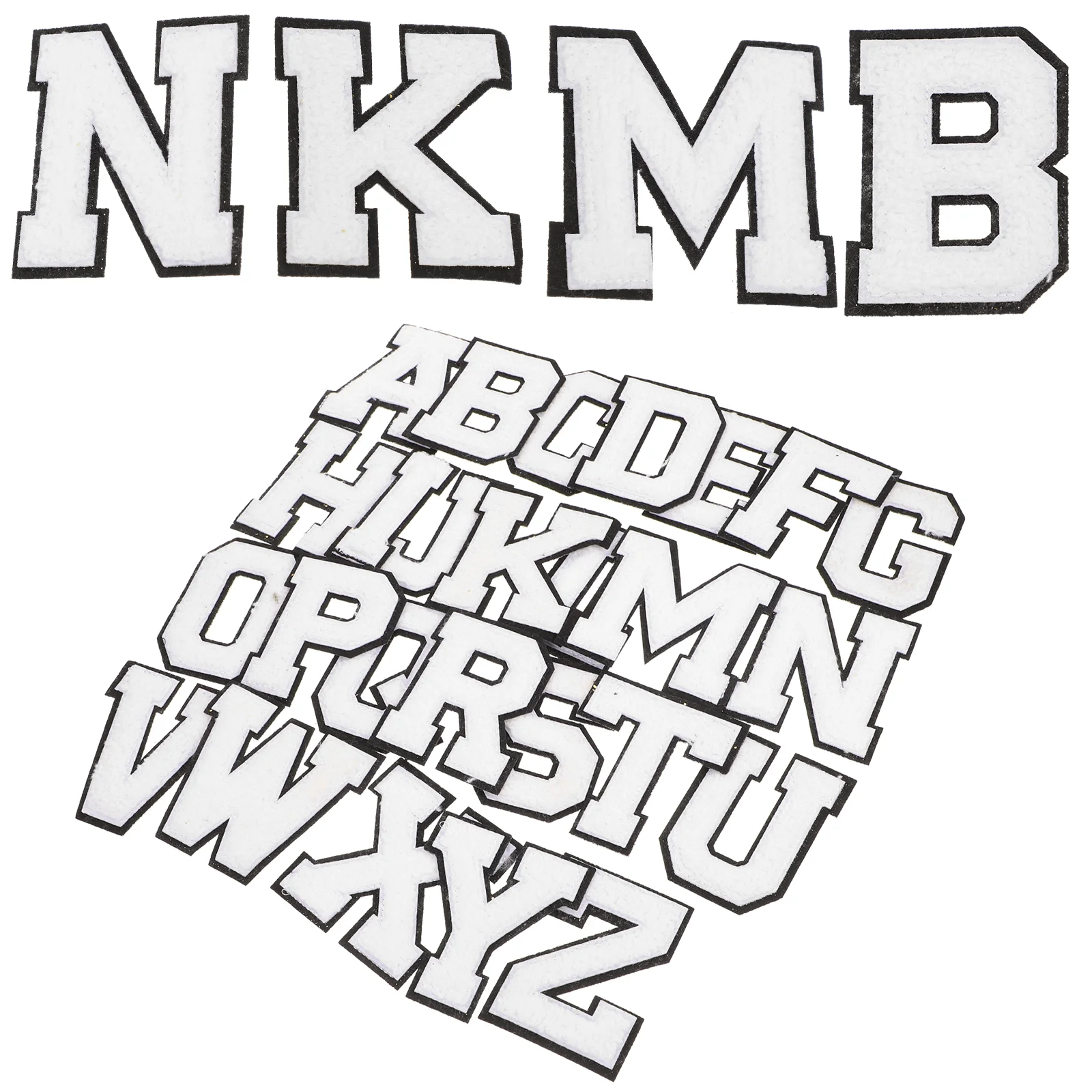 

52 Pcs Hat Dresses Kids Iron Letter Patches Repair Polyester Letters Child Embroidery