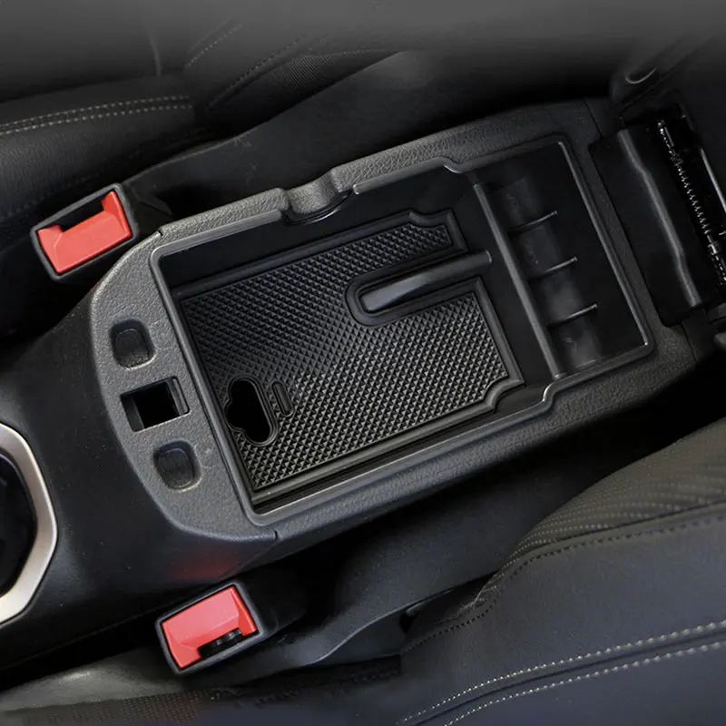 Car Armrest Center Storage Box Container Glove Organizer Case For Jeep Renegade 2014 2015 2016 2017 2018 2019 2020 2021 LHD