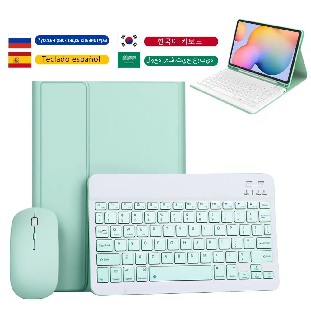 

2022 For Samsung Galaxy Tab A8 10.5 A7 10.4 S6 Lite 10.4 S7 S8 11 S7 Plus S7 FE S8 Plus 12.4 Case with Keyboard Funda Tablet