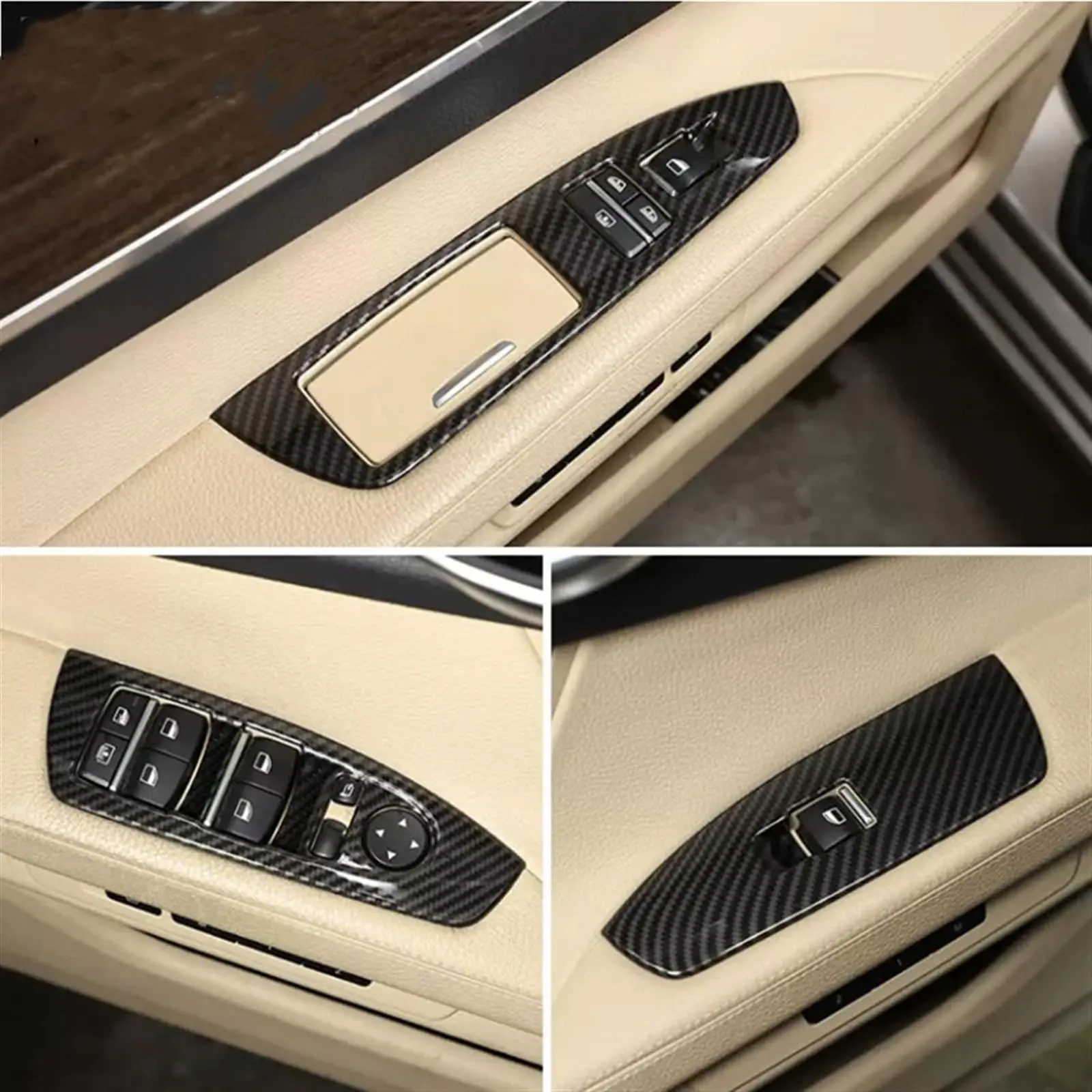 Автомобильная Кнопка отделки наклейка для BMW 7 серии F01 F02 F03 F04 2009-14 автомобильное