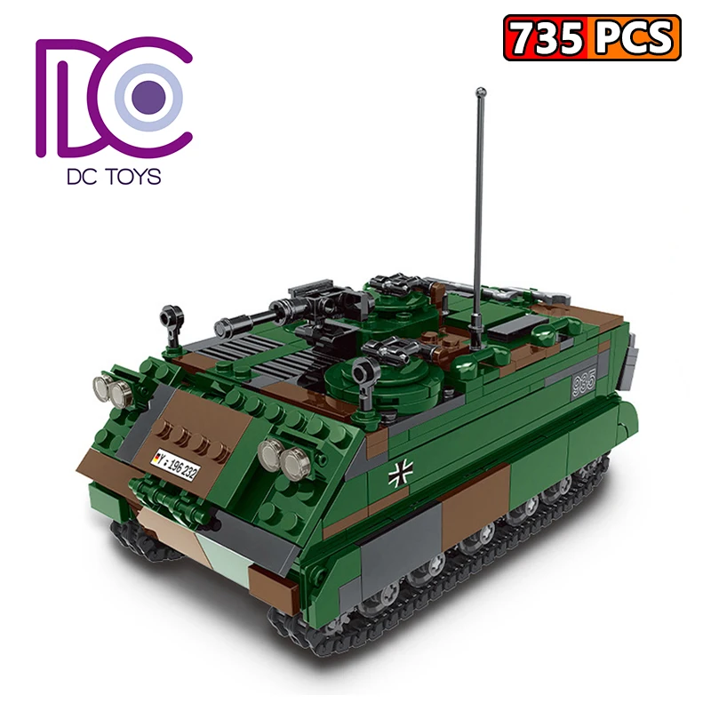 Военный немецкий танк Di &amp zi Второй мировой войны строительные блоки MOC