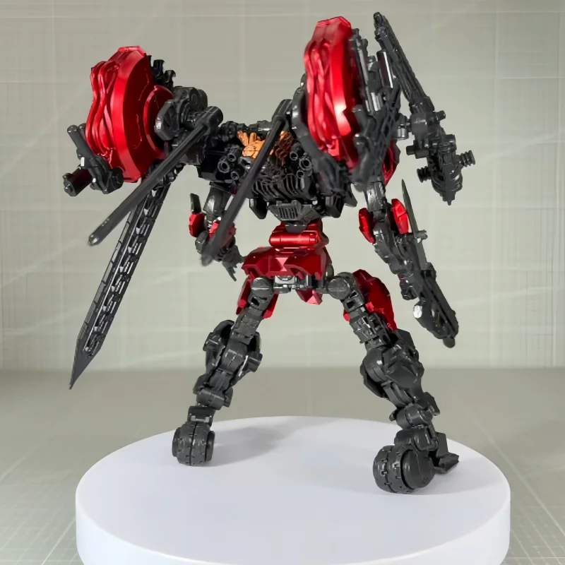 Фото Сборная модель Bigfirebird Build Posable Assembly Mecha в масштабе 1:60, ND 01, Оригинальный Демонический Птичий Человек, красно-черный, коллекционный, для взрослых хоббистов №2