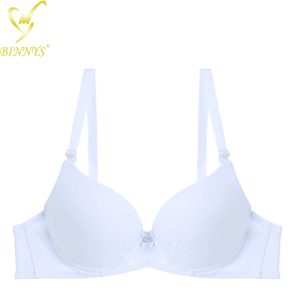 Binnys Push Up Women's Bra B Cup Bra Women's Brazilian Cotton Rhinestone Bralette Wholesale Padded Underwire
