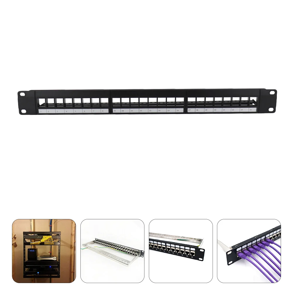 

Patch Panel 19-inch 24-port Wall Mount Panel for Office Database Server Room