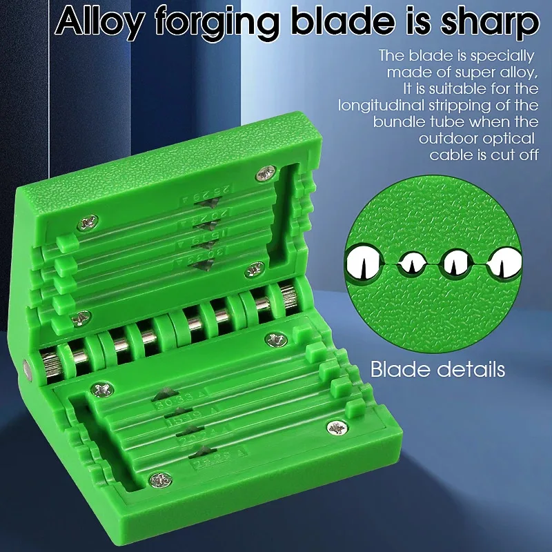 Fiber Stripper Longitudinal Beam Pipe Open Cover Type 1.5-3.3mm  Cable Opener Peeler Opener Loose Tube Sunroof Knife Slitter