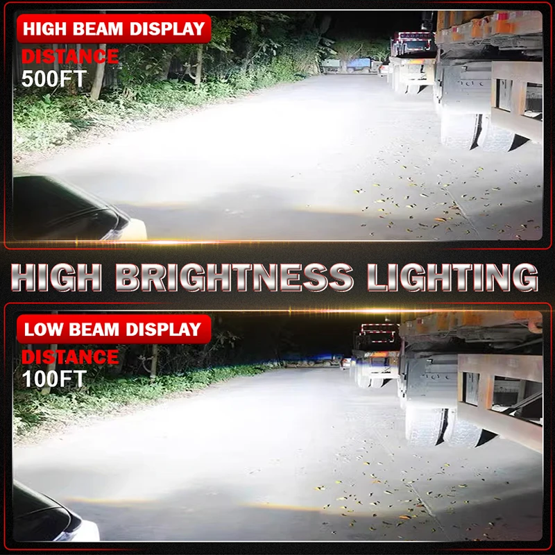 1000 Вт 9005 лм H7 H4 Canbus Автомобильная фара мини-объектив H11 H8 9006 6000 HB3 HB4 проекционная