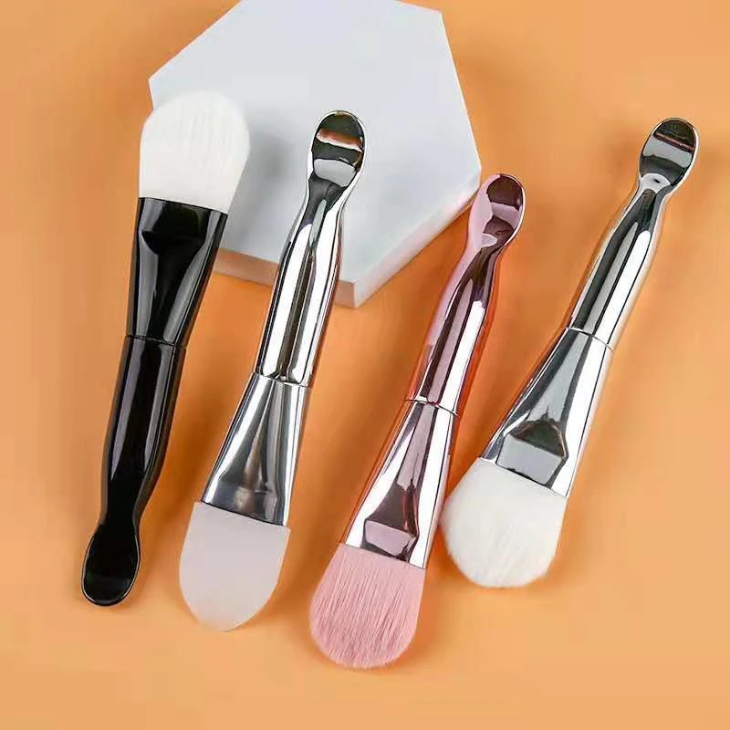 Mask Brushes Silicone Head Mask Brush Flat Soft Hair BB Cream Foundation Applicator Mud Mask Blender Make Up Beauty Tools