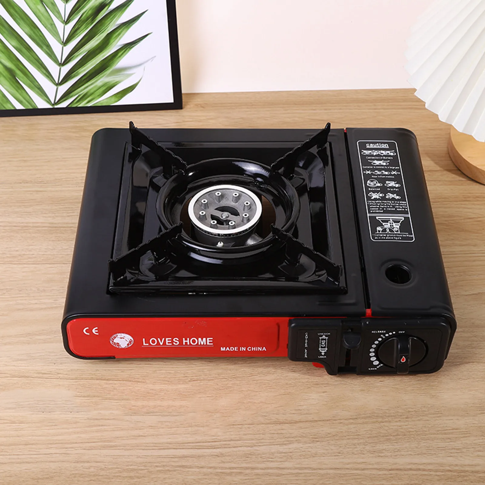 

Camping StoveCamp Stove With Carrying Case Automatic Ignition Heat Control For Camping Portable Camping Stove For Barbecue