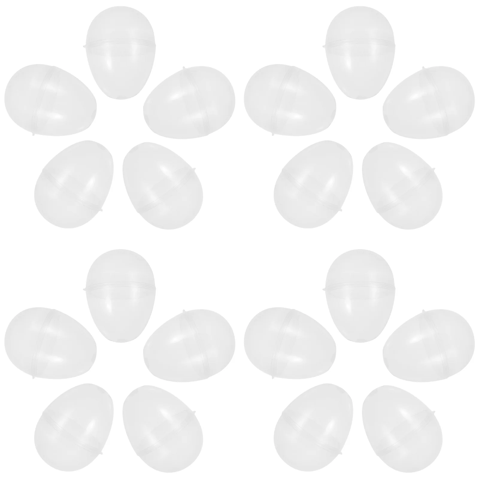 Прозрачные пластиковые наполнители для яиц 20 шт.