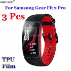 3 шт.лот, для Samsung Gear Fit 2 Pro  Fit2 Pro, смарт-браслет, Смарт-часы, мягкая пленка из ТПУ, Взрывозащищенная защита экрана