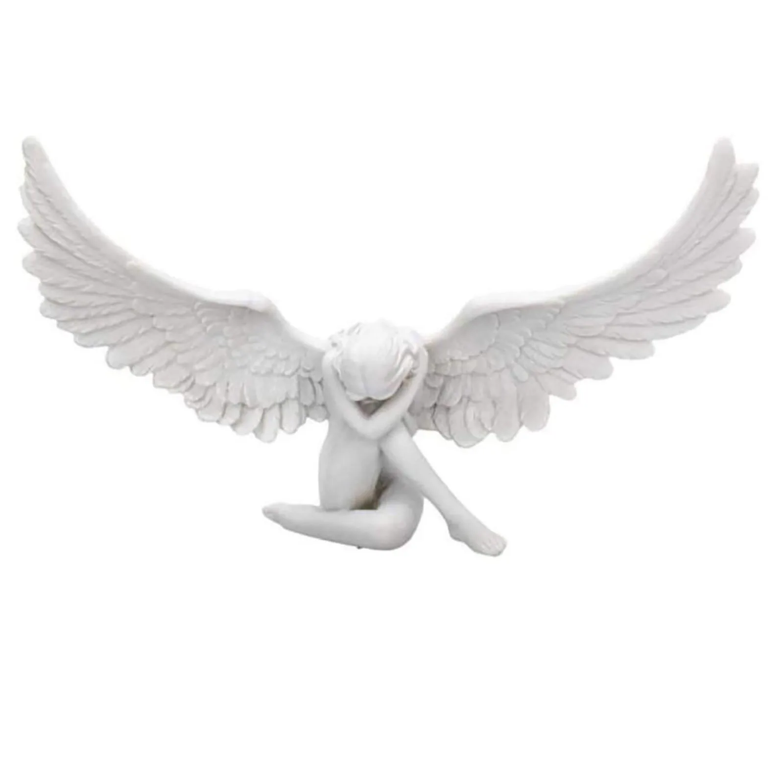 

Sobbing Angel Garden Statue Home Decor Angel Resin Sculpture Crying Figurine Ornament Statue Outdoor Garden Decoration