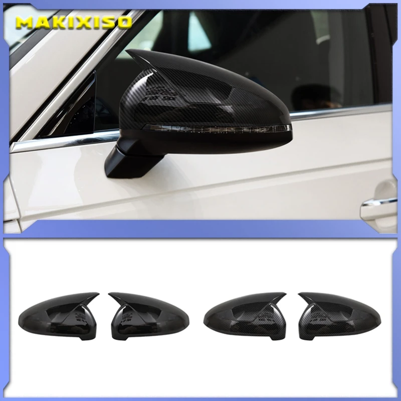 

For Audi A4 A5 B9 Side Mirror Caps (Carbon Look) 2017 2018 2019 S4 S5 RS5 allroad Quattro replace Covers