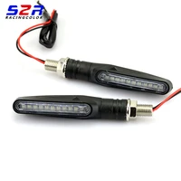 4 pcs motorcycle 12 led turn signal light flexible indicators universal blinkers flashers for honda grom msx125