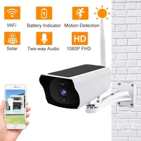 outdoor ip camera 1080p hd home security protection wifi battery solar panel power cctv surveillance waterproof two way audio