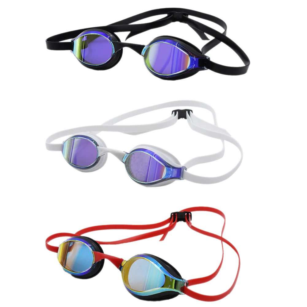

Unisex Swim Goggles Adjustable Buckle Snorkeling Diving Goggles Safe Soft Elastic Antifogging Adjustable for Professional Sports
