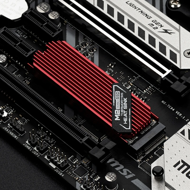 Радиатор NVME PCI-E радиатора для M.2 2280 SSD жесткого диска с тепловым охлаждением P