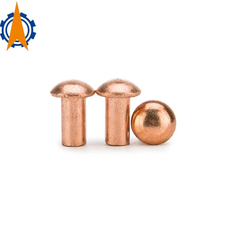 

GB867Button Head Cap Copper Rivets M1.5M2 M2.5 M3 M4 M5 M6 M8 Round Head Cap Copper Solid Rivet GB867 Pan Head Hand Knock Rivet