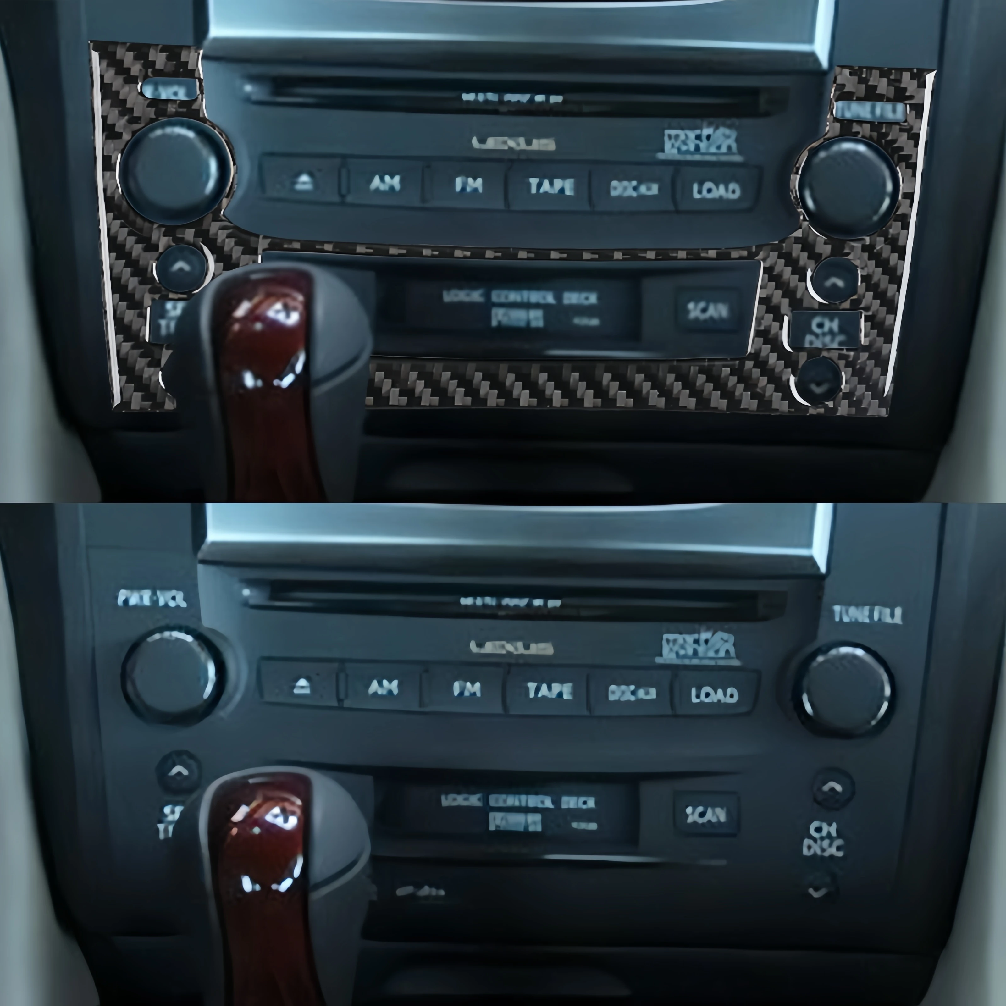 Наклейка для салона автомобиля из углеродного волокна Lexus GS 2006 2007 2008 2009 2010 2011