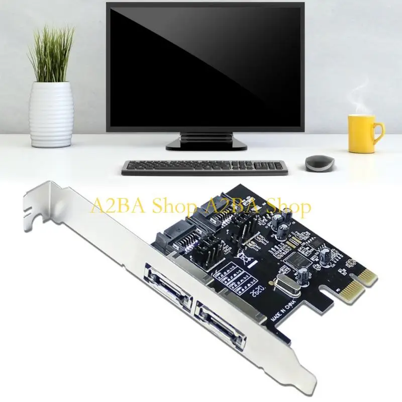 Фото Высокая производительность A2BA ASM1061 PCIe к карте адаптеров SATA3.0 eSATA для систем №5