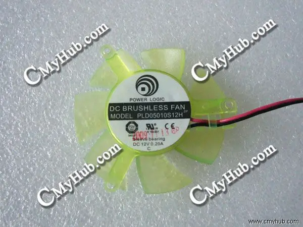 Новинка для Power Logic PLD05010S12H DC12V 0.20A 50 мм 45x45x10 39 2Pin 2Wire графическая карта охлаждающий