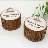 set of 2pc wedding ring box engraved wooden ring box personalized wedding ring holder rustic ring bearer custom wedding gift