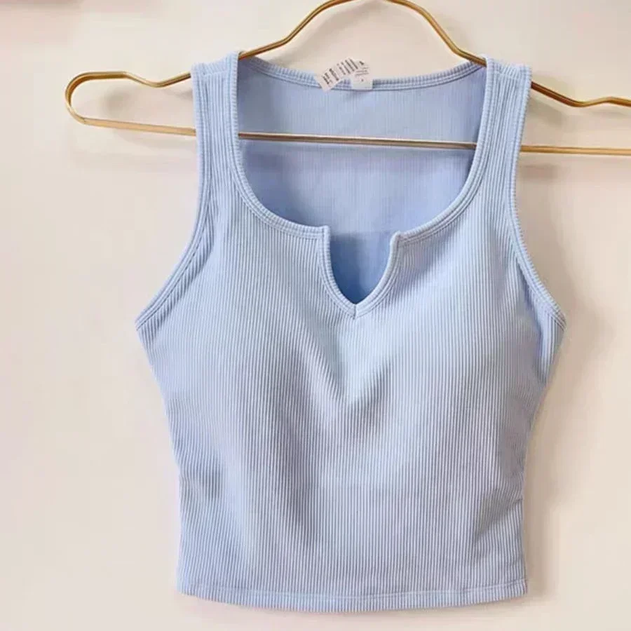 Лимоновый спортивный бюстгальтер укороченный топ женский жилет для фитнеса