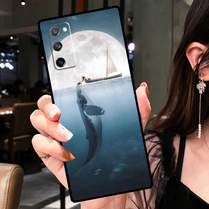 Чехол Whale Fish Wave Sea для Samsung Galaxy S21 S22 S23 Ultra S20 FE Note 20 Ultra S8 S9 S10 Note 10 Plus Cover (art.: 3920cd950aa6b) - 3920cd950aa6b