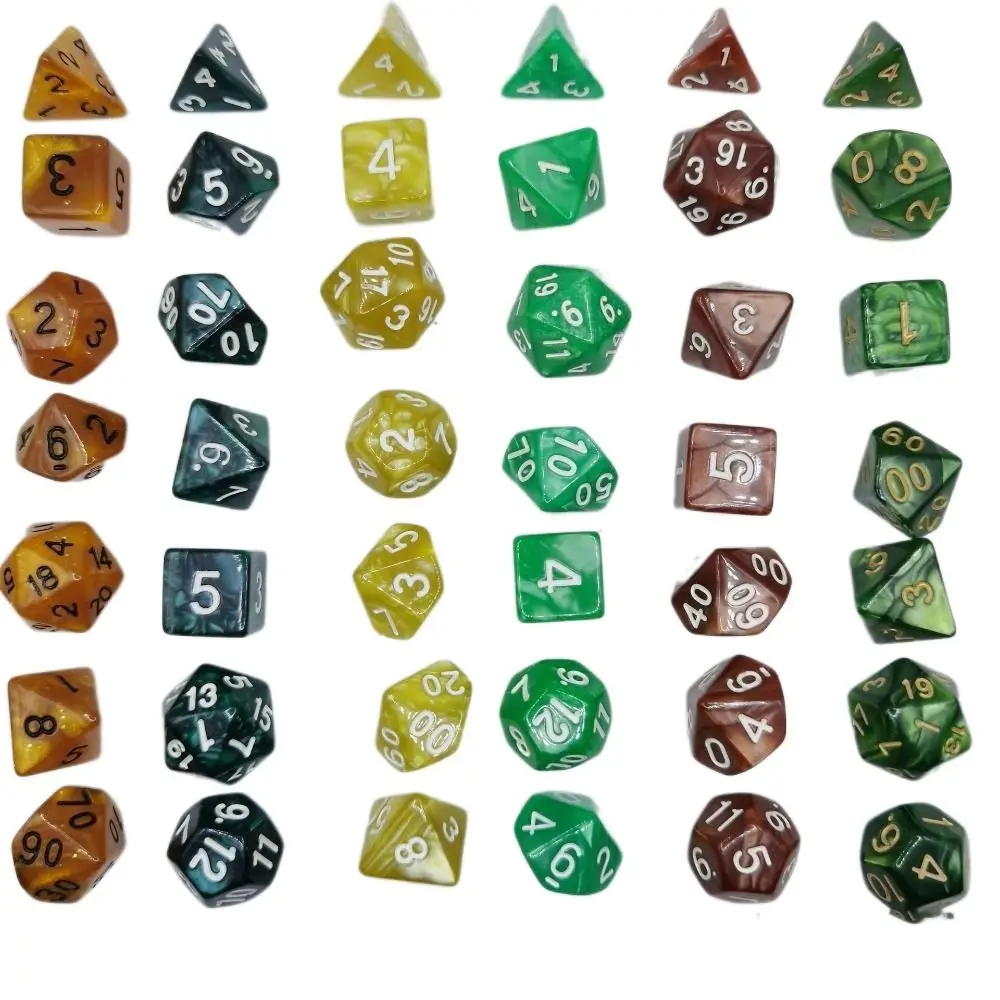Многогранные акриловые кости Digital Game Dice