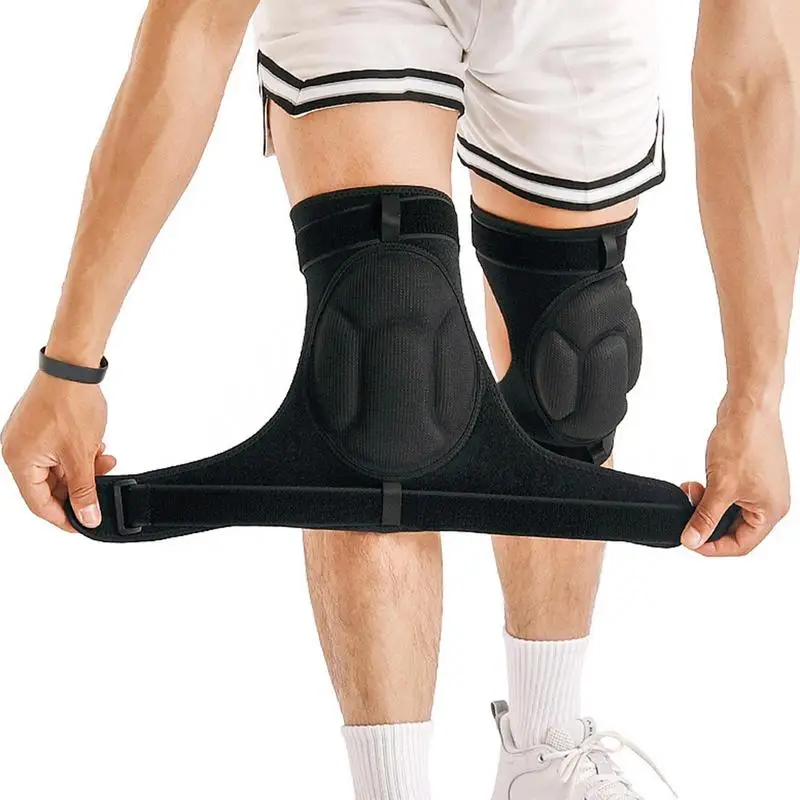 

Knee Protector Non-Slip Knee Pads For Men Knee Brace With Side Stabilizers And Thick Sponge Buffer Knee Protector For Fitness