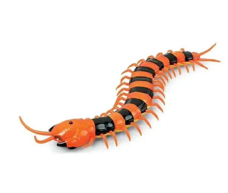 Фото IR RC Scolopendra Centipede Tricky Prank Страшная роботизированная игрушка-комаха Забавный электронный пульт дистанционного управления для домашних животных Моделирование гигантский подарок №3