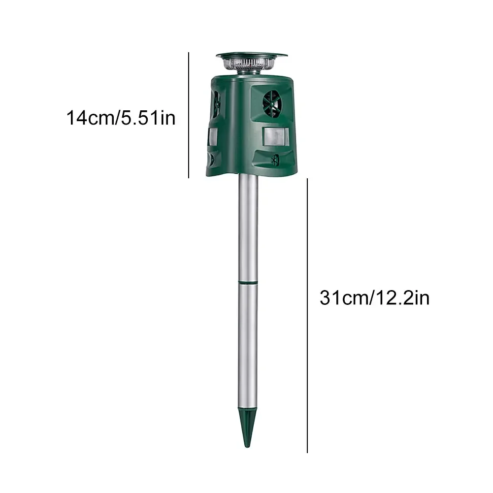 Ультразвуковой Отпугиватель Животных На Солнечной Энергии Водонепроницаемый Ip44